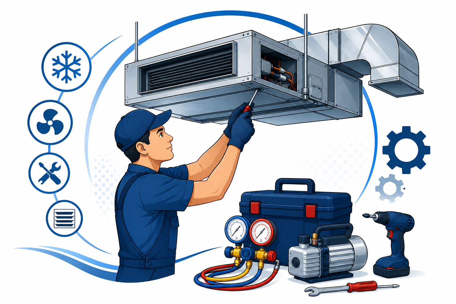 Ductableacrepairserviceinahmedabad